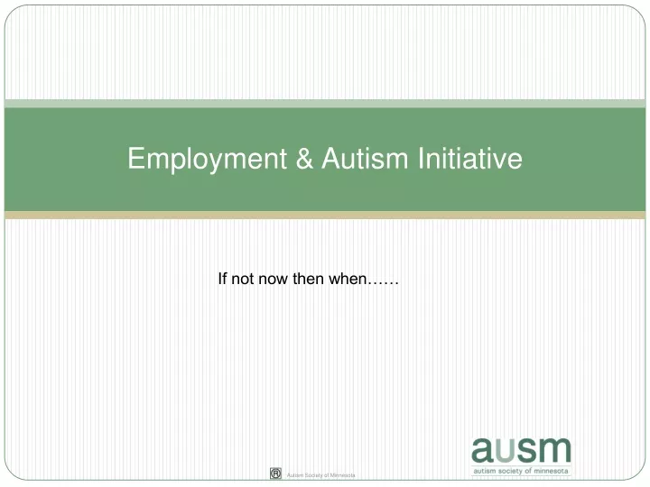 employment autism initiative