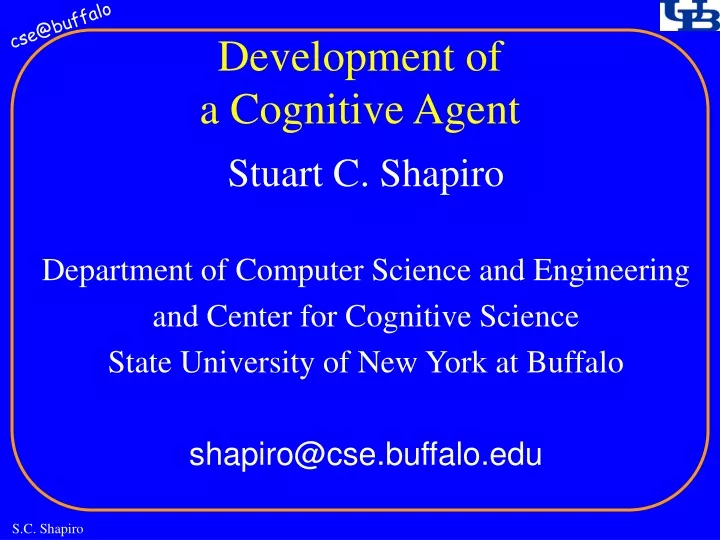 development of a cognitive agent