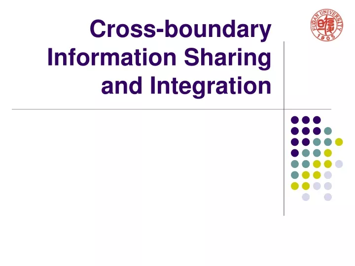 cross boundary information sharing and integration