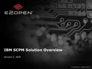 IBM SCPM Solution Overview