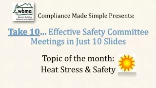 Compliance Made Simple Presents: