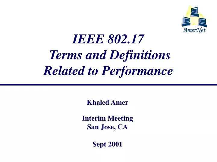 ieee 802 17 terms and definitions related to performance