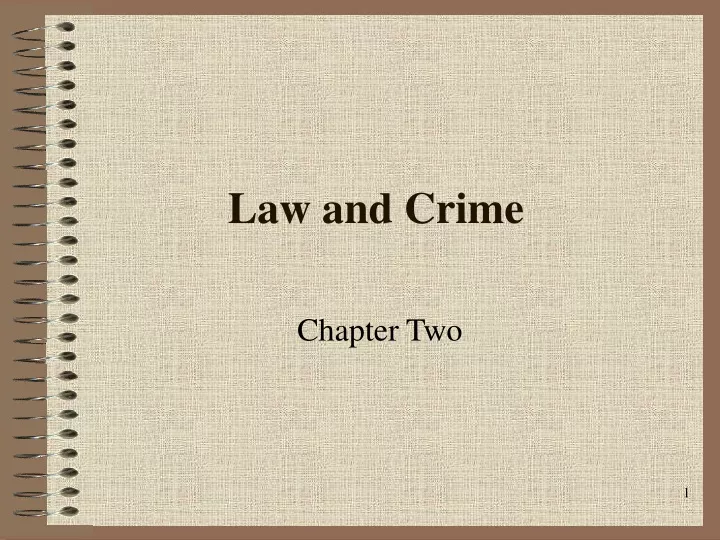 law and crime