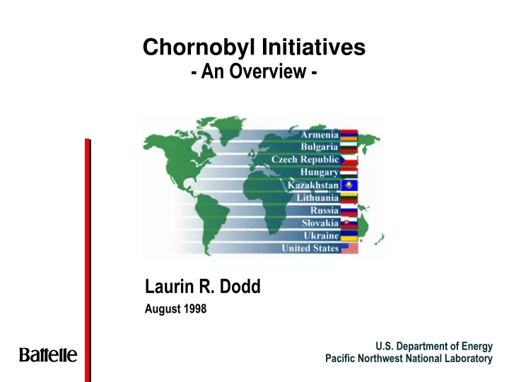 chornobyl initiatives an overview