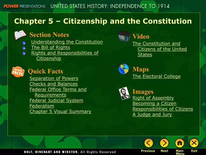chapter 5 citizenship and the constitution