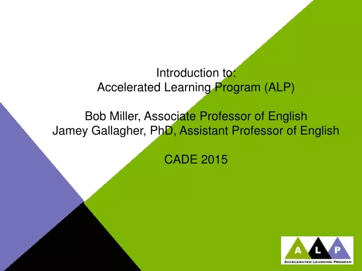 introduction to accelerated learning program