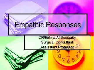 Empathic Responses