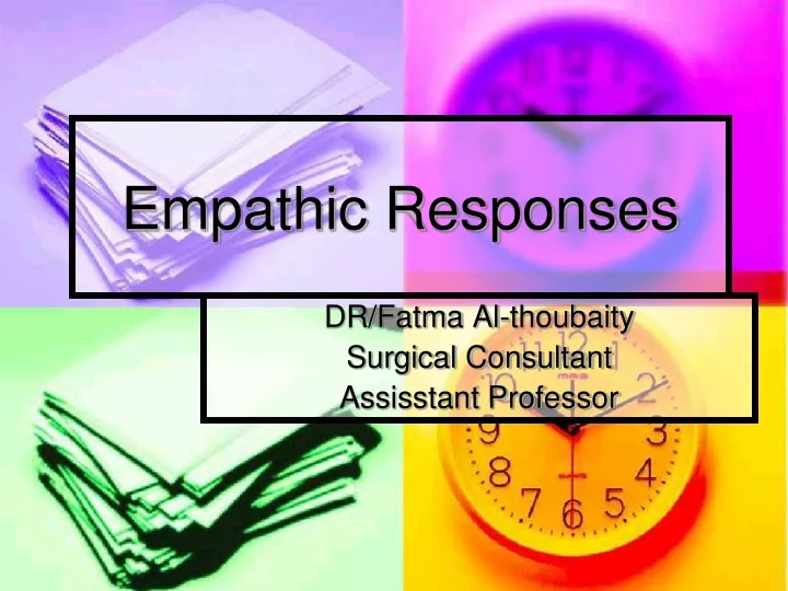 empathic responses