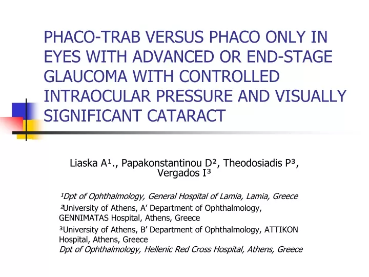 phaco trab versus phaco only in eyes with