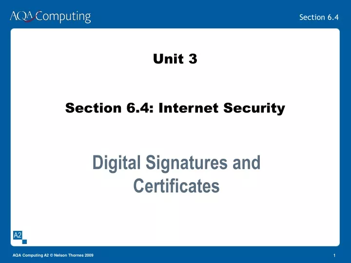 unit 3 section 6 4 internet security