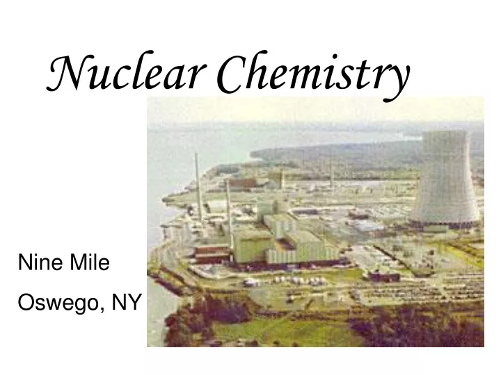 nuclear chemistry