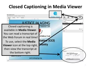 Closed Captioning in Media Viewer
