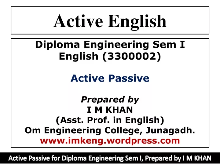 active english