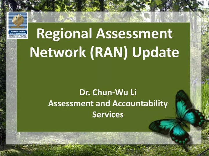 regional assessment network ran update