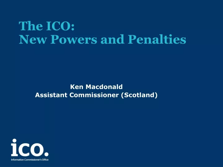 the ico new powers and penalties