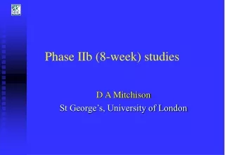 Phase IIb (8-week) studies