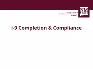 I-9 Completion &amp; Compliance