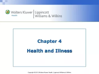 Chapter 4  Health and Illness