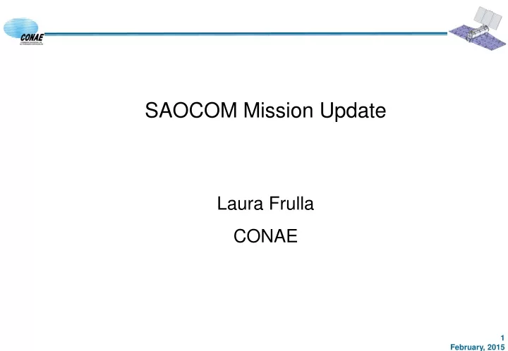 saocom mission update laura frulla conae