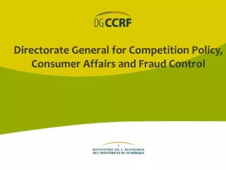 Directorate General for Competition Policy, Consumer Affairs and Fraud Control