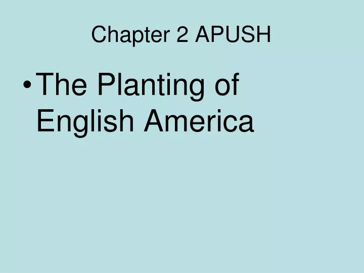 chapter 2 apush