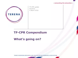 TF-CPR Compendium What’s going on?