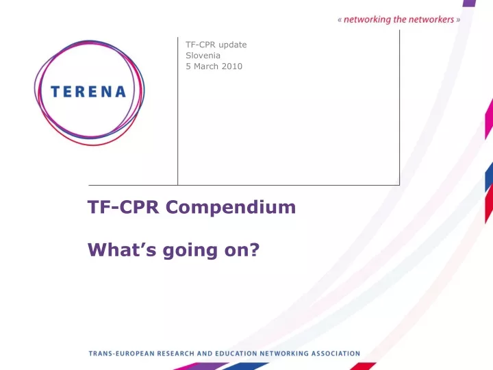 tf cpr compendium what s going on