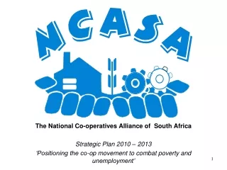 The National Co-operatives Alliance of  South Africa Strategic Plan 2010 – 2013