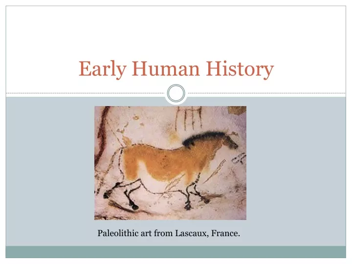 early human history