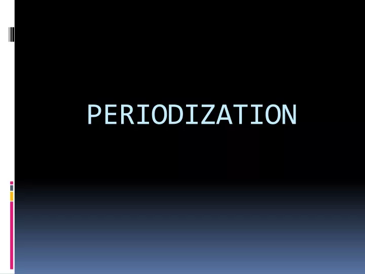 periodization