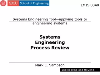 Systems Engineering Process Review