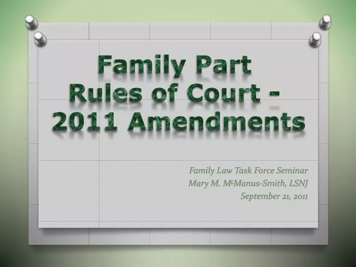 family law task force seminar mary m m c manus smith lsnj september 21 2011