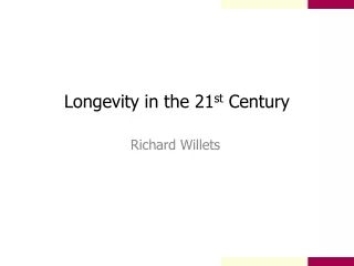 Longevity in the 21 st  Century