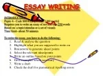 ESSAY WRITING - slide 1
