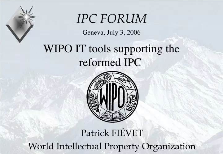 ipc forum geneva july 3 2006