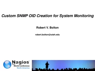 Custom SNMP OID Creation for System Monitoring