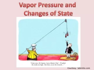 Vapor Pressure and  Changes of State