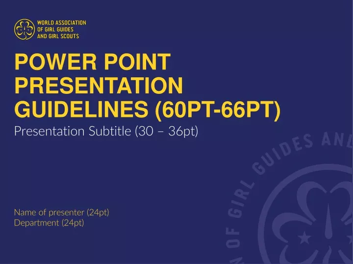power point presentation guidelines 60pt 66pt