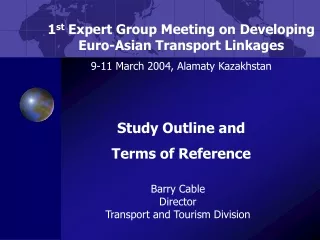 Barry Cable Director Transport and Tourism Division