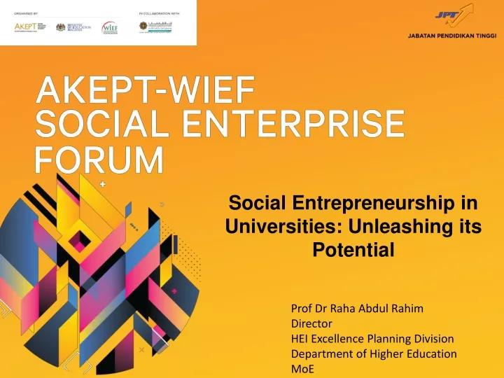 social entrepreneurship in universities unleashing its potential