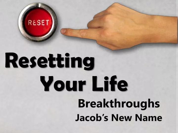resetting your life