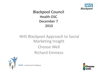 Blackpool Council  Health OSC December 7  2010