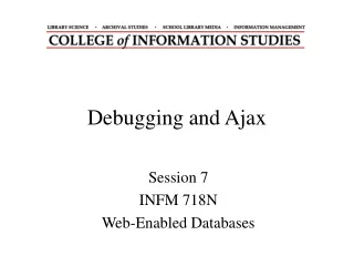 Debugging and Ajax