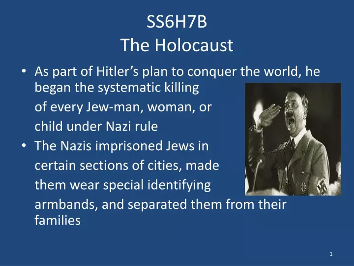 ss6h7b the holocaust