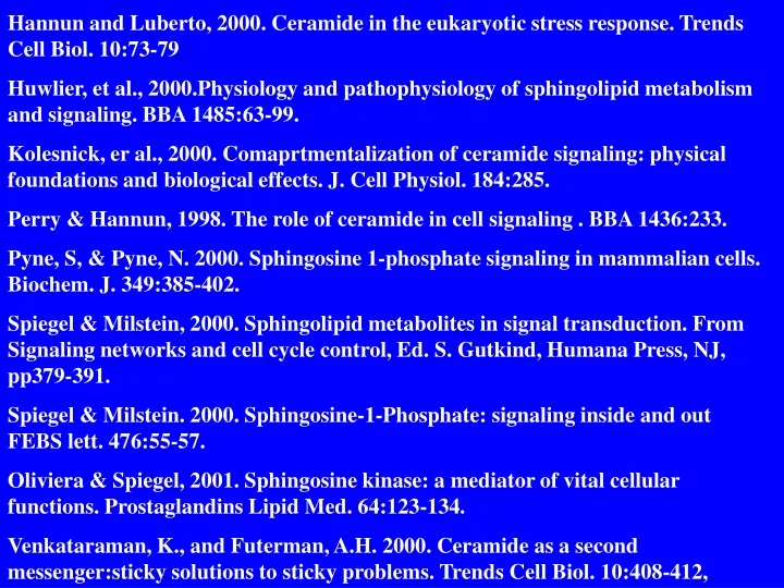 hannun and luberto 2000 ceramide