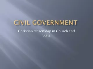 Civil Government