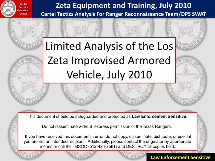 limited analysis of the los zeta improvised
