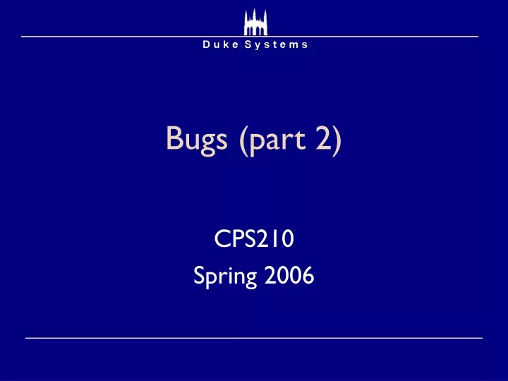 bugs part 2