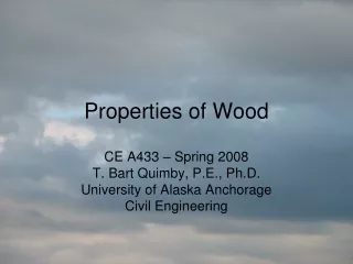Properties of Wood