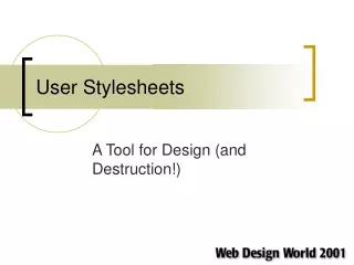 User Stylesheets